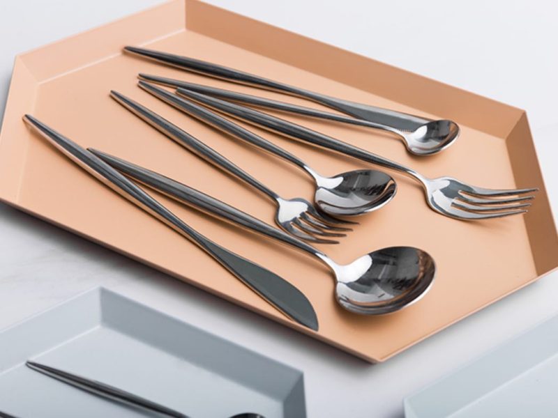 silver stainless steel portuguese cutlery set 